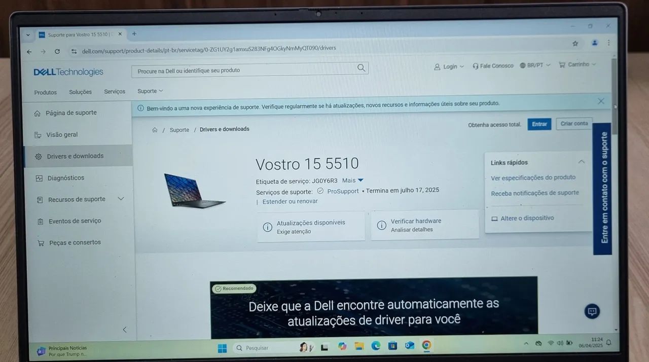 Notebook Dell Vostro 5510 - Troco por celular - Foto 2