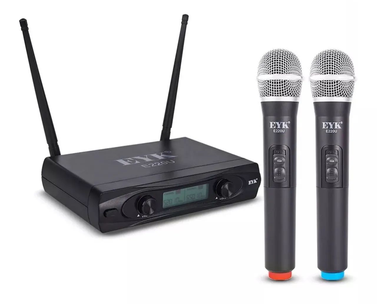 Microfone Sem Fio Duplo 2 bastões UHF - Foto 3