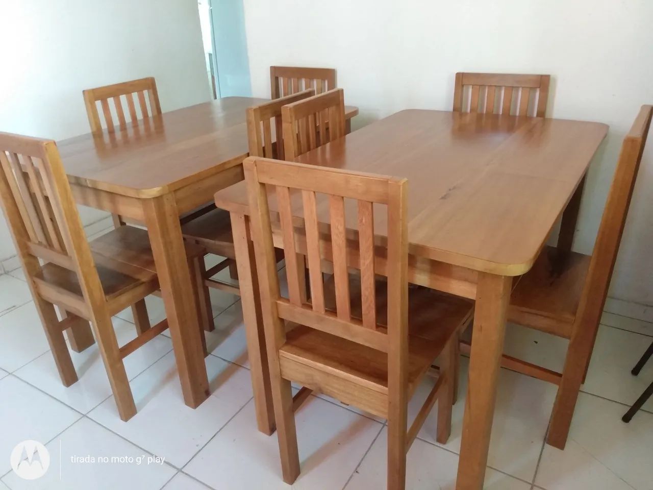 Mesa de Jantar em Madeira Maciça 4 Cadeiras - Foto 3