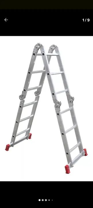 Escada de alumínio dobrável - Foto 2