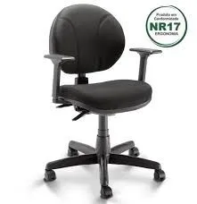 Cadeira de Escritório Giratória com Braços - Conforto e Ergonomia