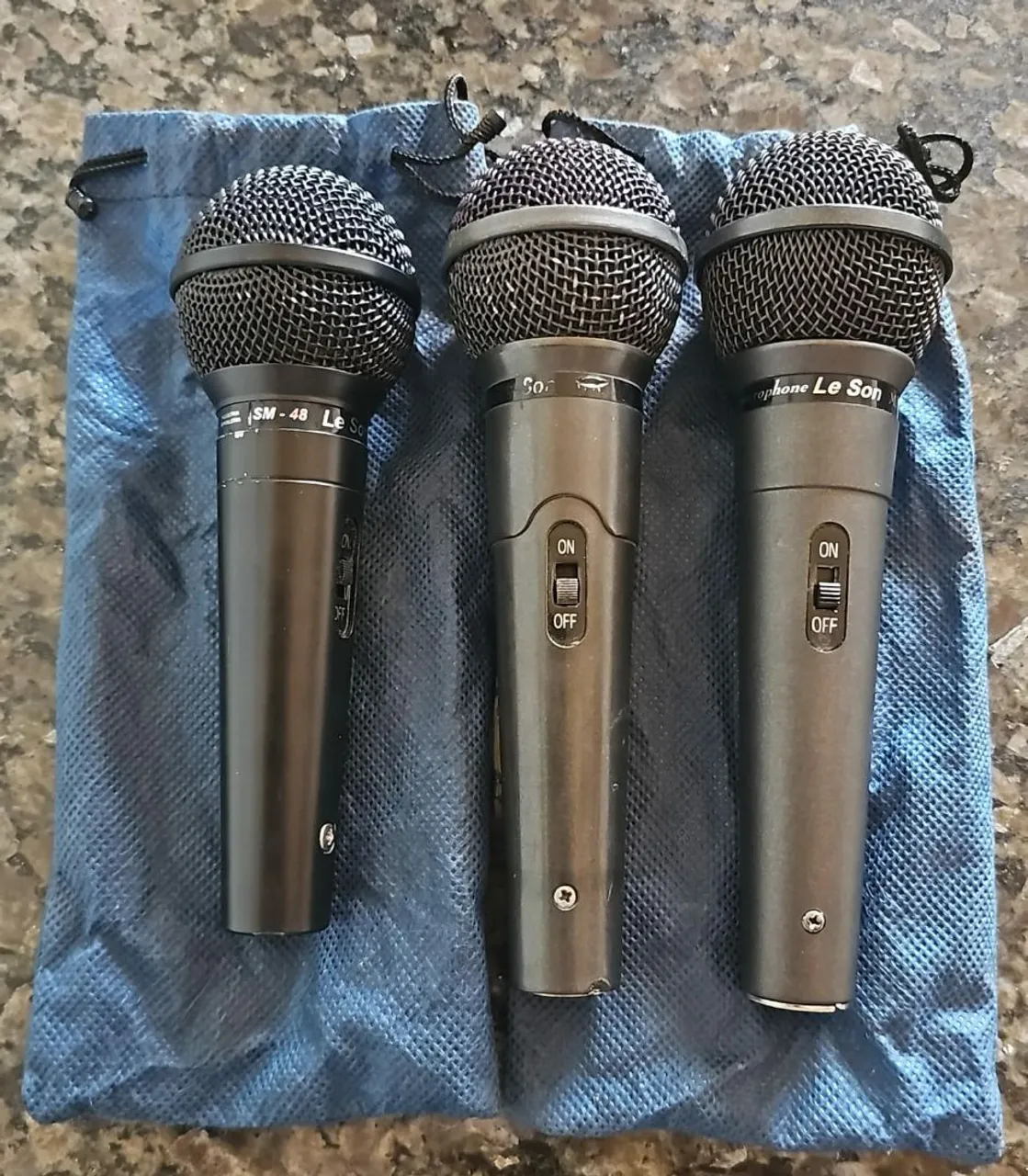 Kit 3 Microfones Le Son (SM-48)-(MK60)