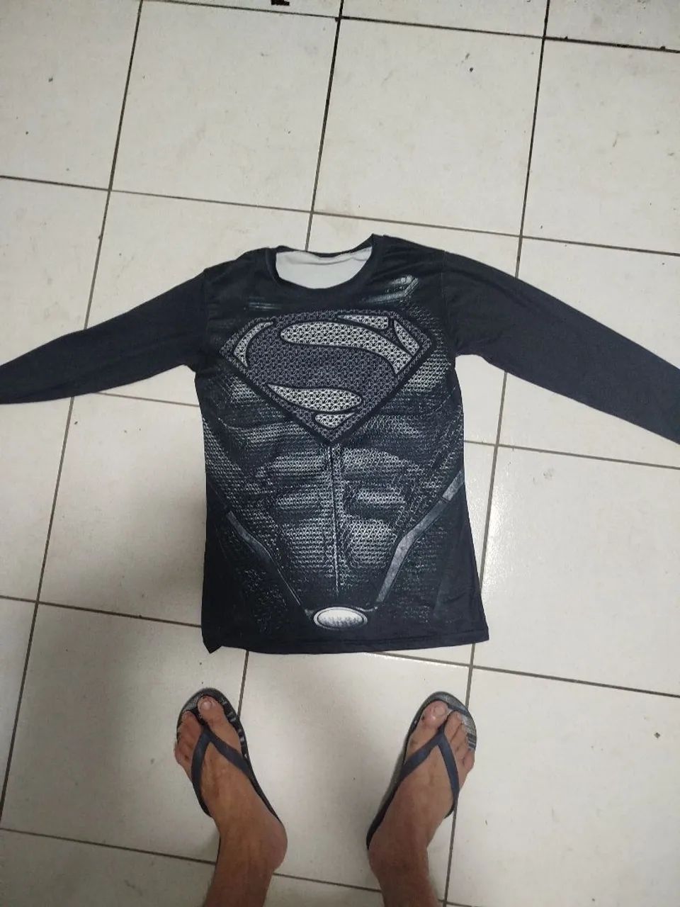 Camisa Lycra UV do superman - Foto 2