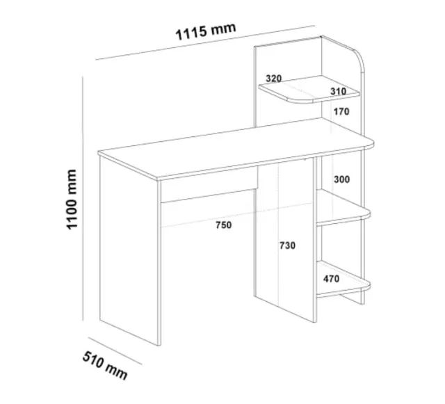Promoção Mesa Escrivaninha com Prateleira - 31/10/25   - Foto 2