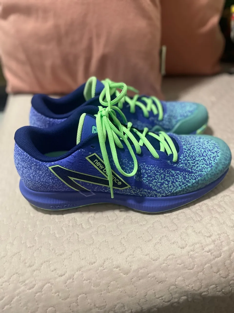 Tênis New Balance Azul e Verde - Novo
