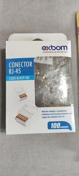 Alicate Crimpar Cabo De Rede Crimpador Desencapar Rj45 + 100 conectores RJ45 Cat.e - Foto 3
