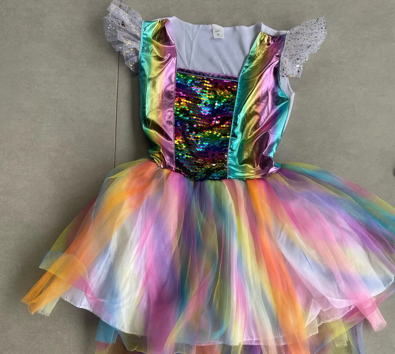Vestido Fantasia de unicórnio para menina tamanho M