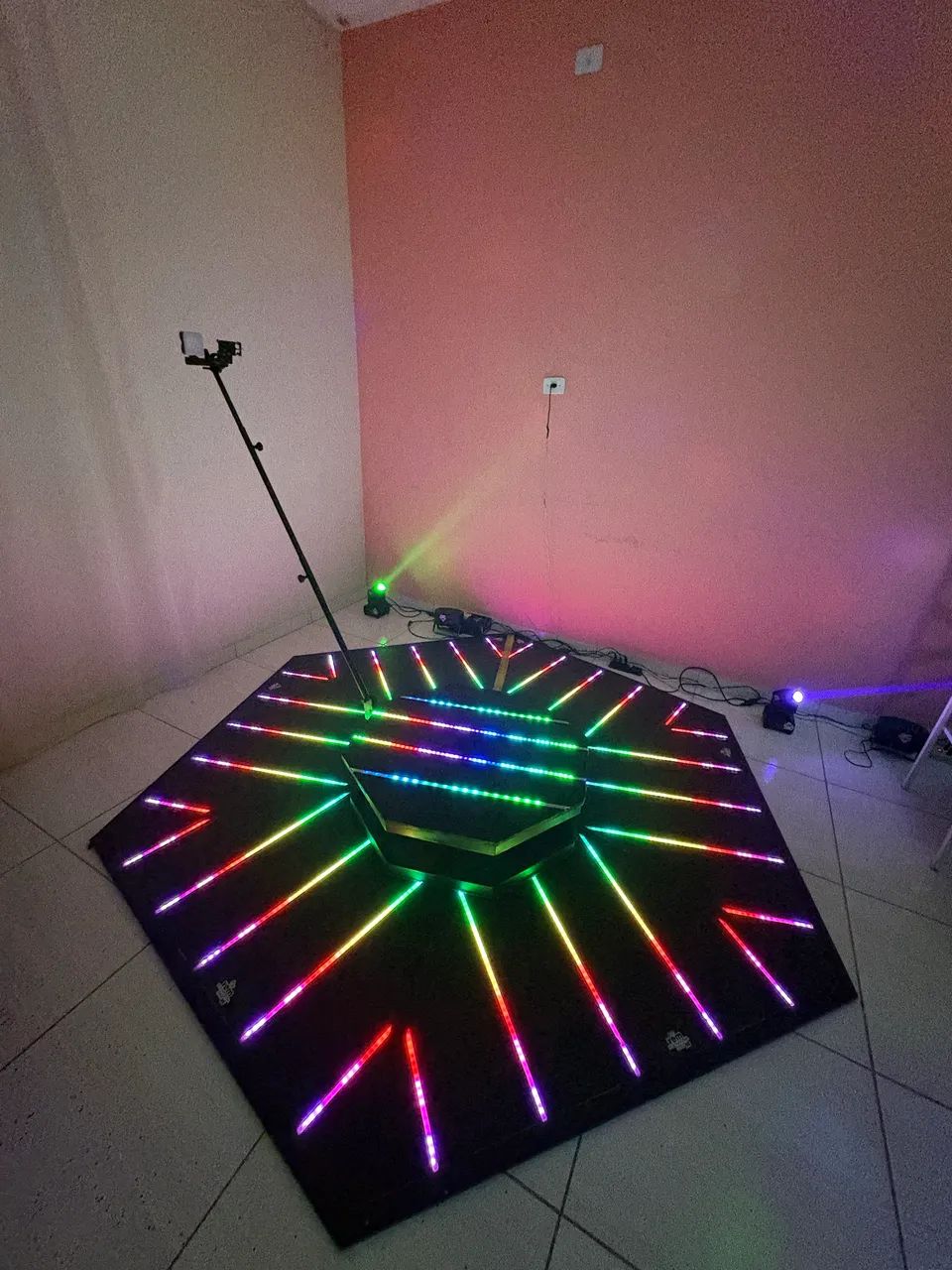 Plataforma 360 com piso de led 1