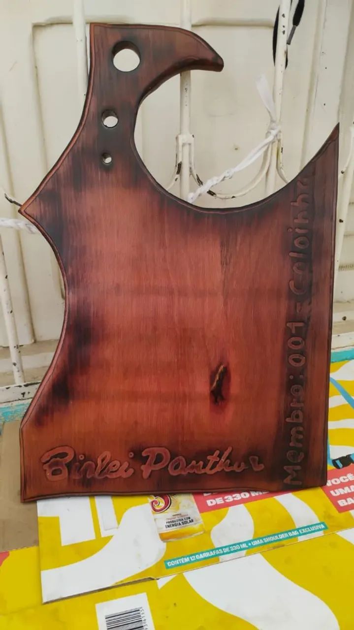 Tábua de Corte Personalizada 'Melhor Pai do Mundo' - Foto 3