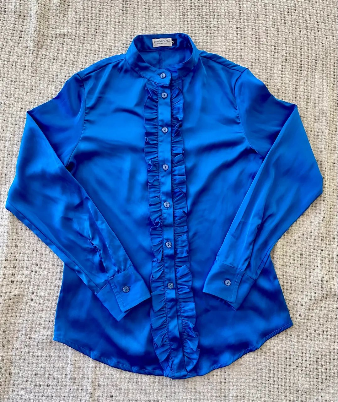 Camisa infantil cetim feminina 