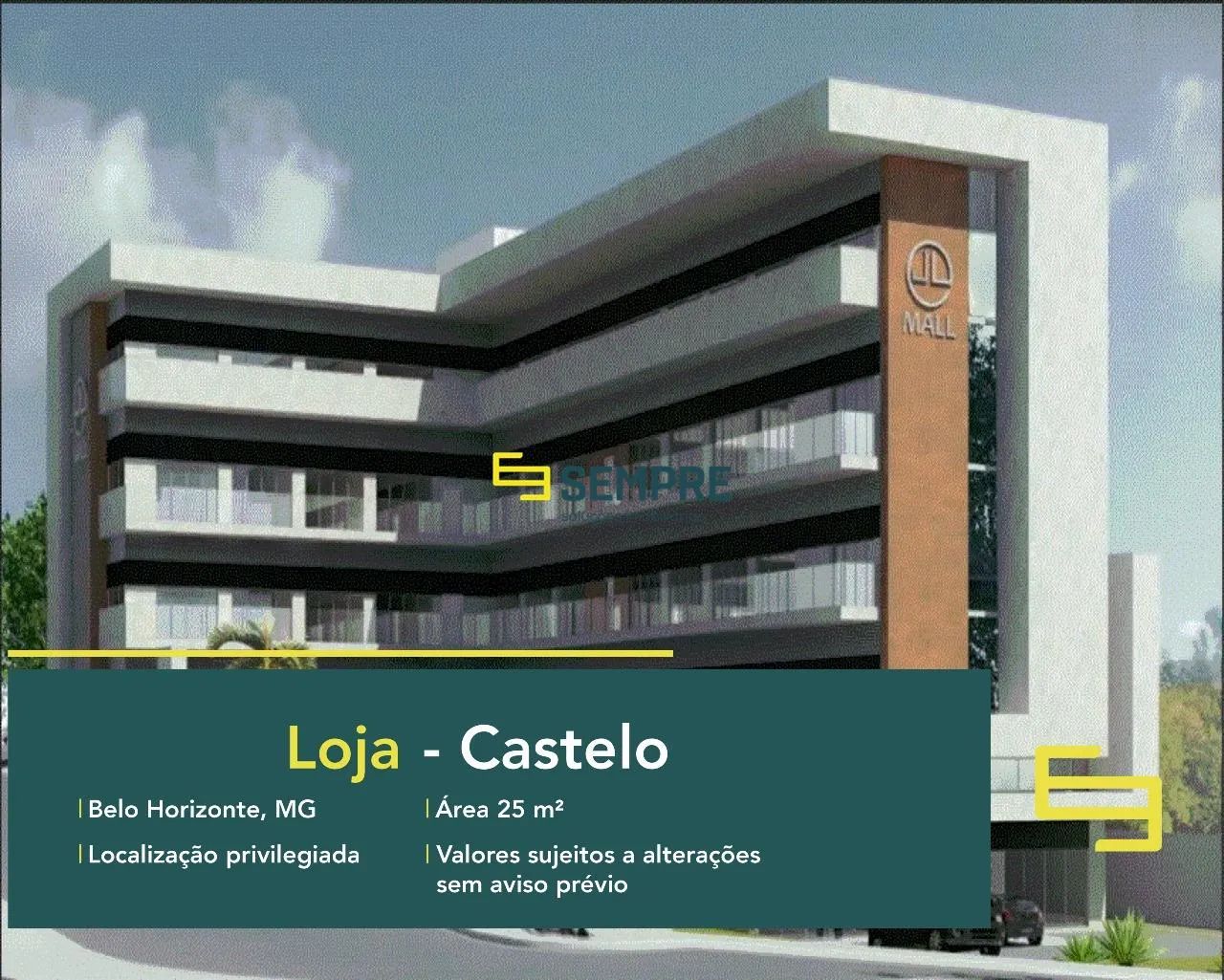 Loja para vender em BH no bairro Castelo