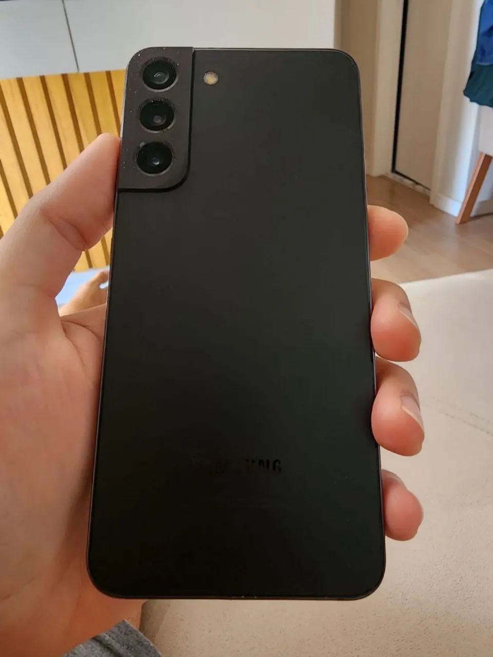 Samsung S22 + plus 128gb preto linha verde troco 