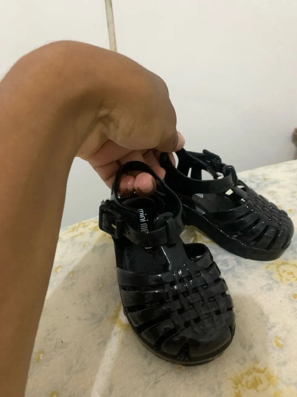 Sandália Mini Melissa Bebê Preta