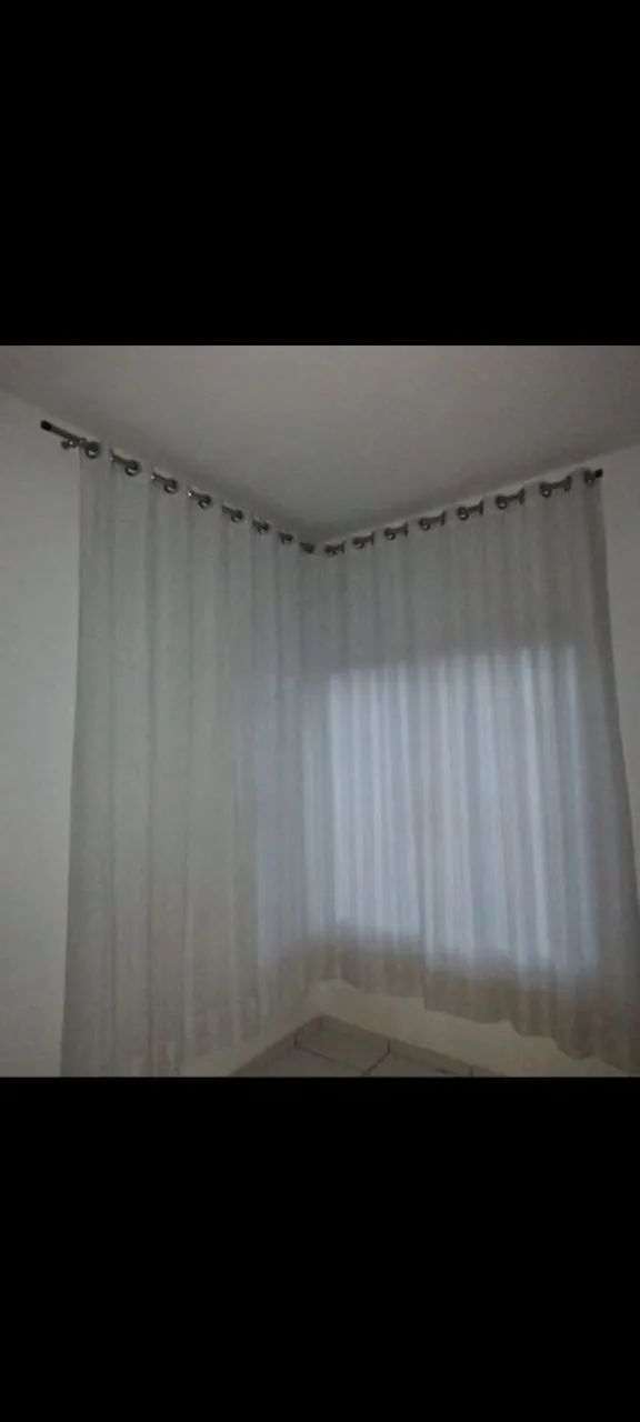 Cortinas brancas para sala 3,00m