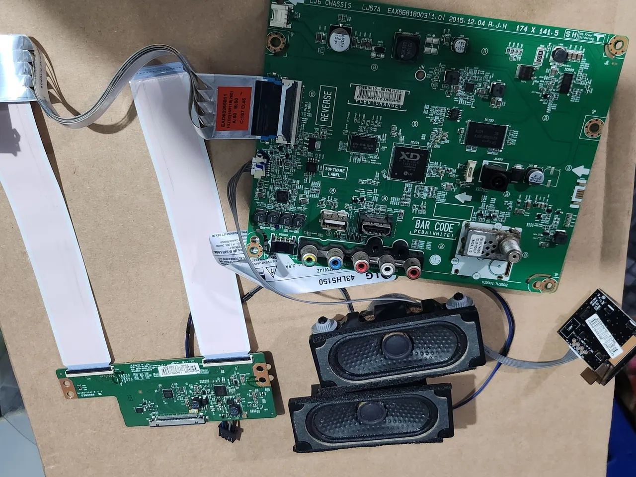 Placas da TV LG LH5150,funcionando tudo - Foto 5