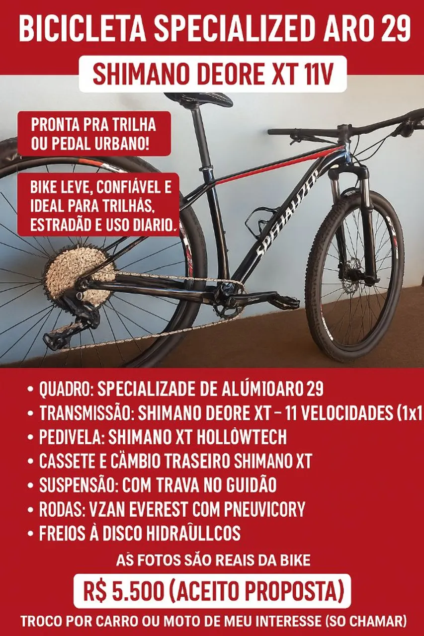 VENDO OU TROCO BIKE SPECIALIZED