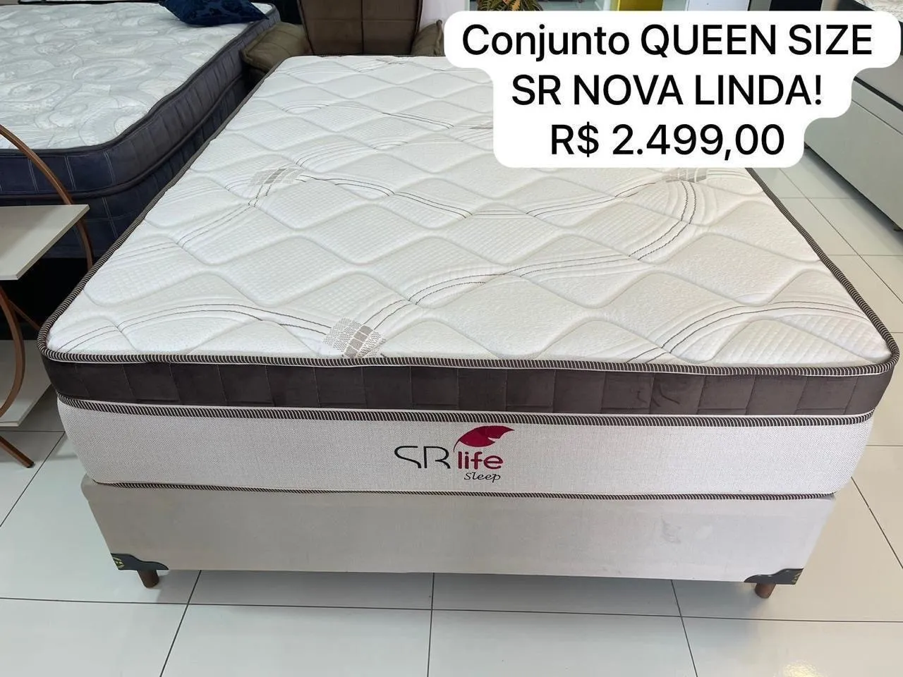 CAMA Conjunto Queen Size - Novo - R$ 2.499,00