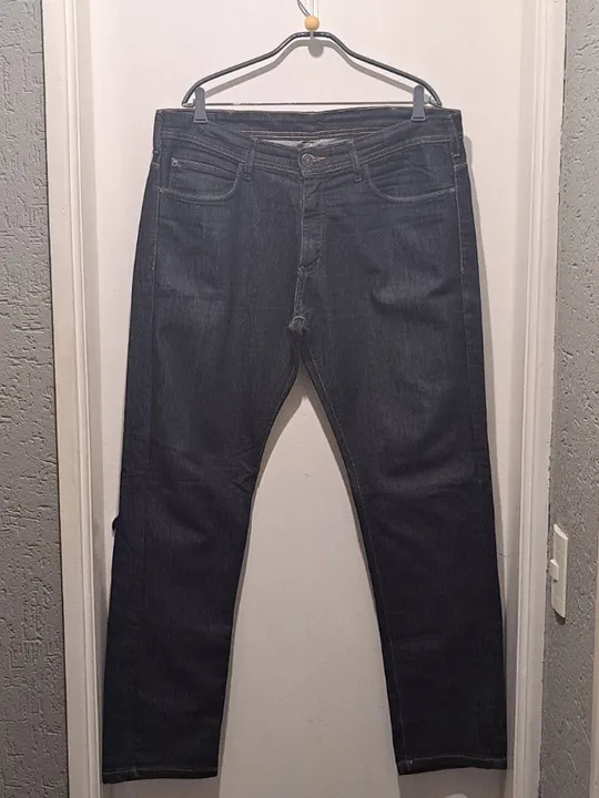 Calça Marfinno Azul Escura - Slim (48)