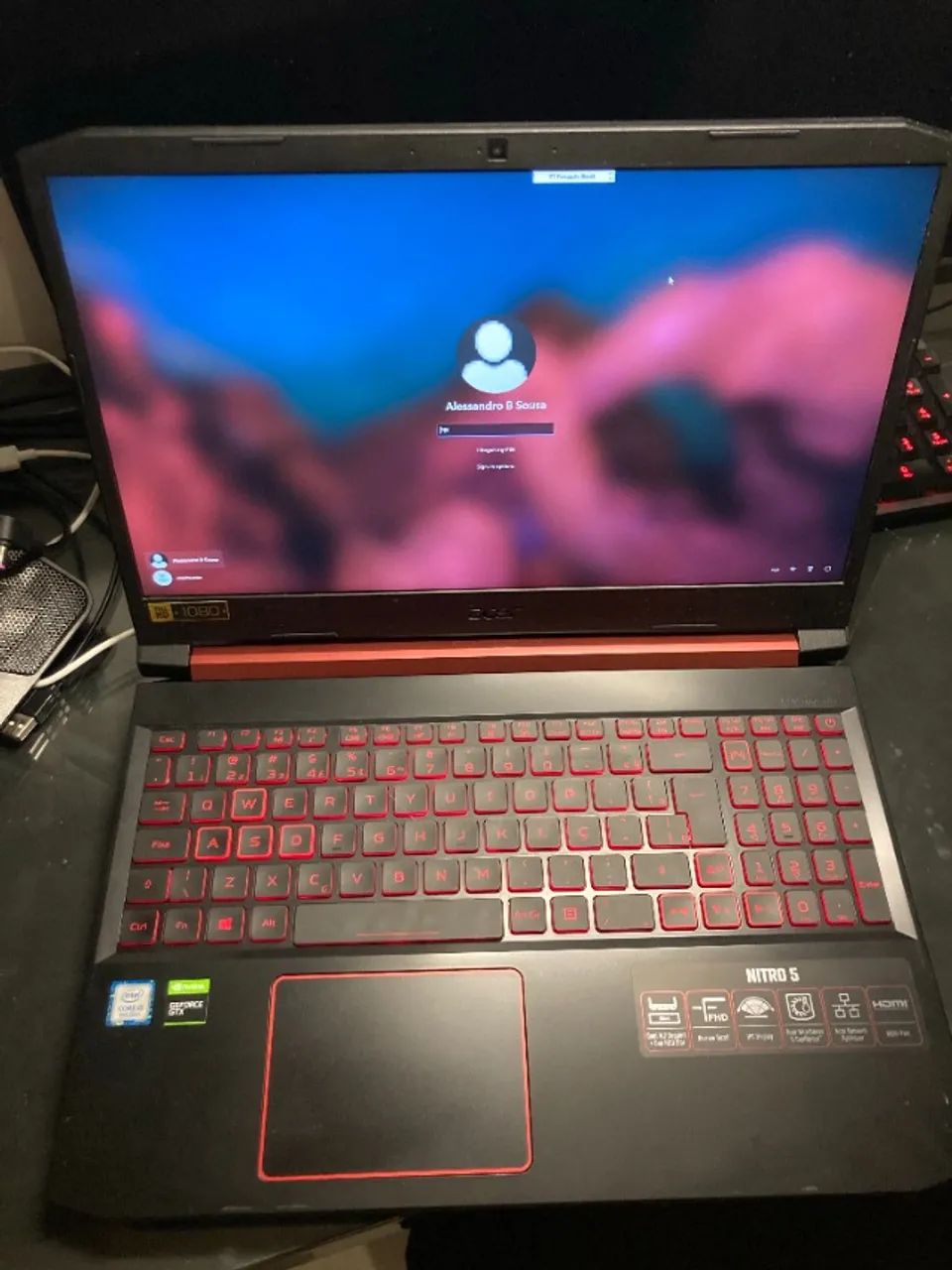 Notebook Acer Nitro 5 Core i5 8GB RAM 500GB SSD 1TB - Foto 3