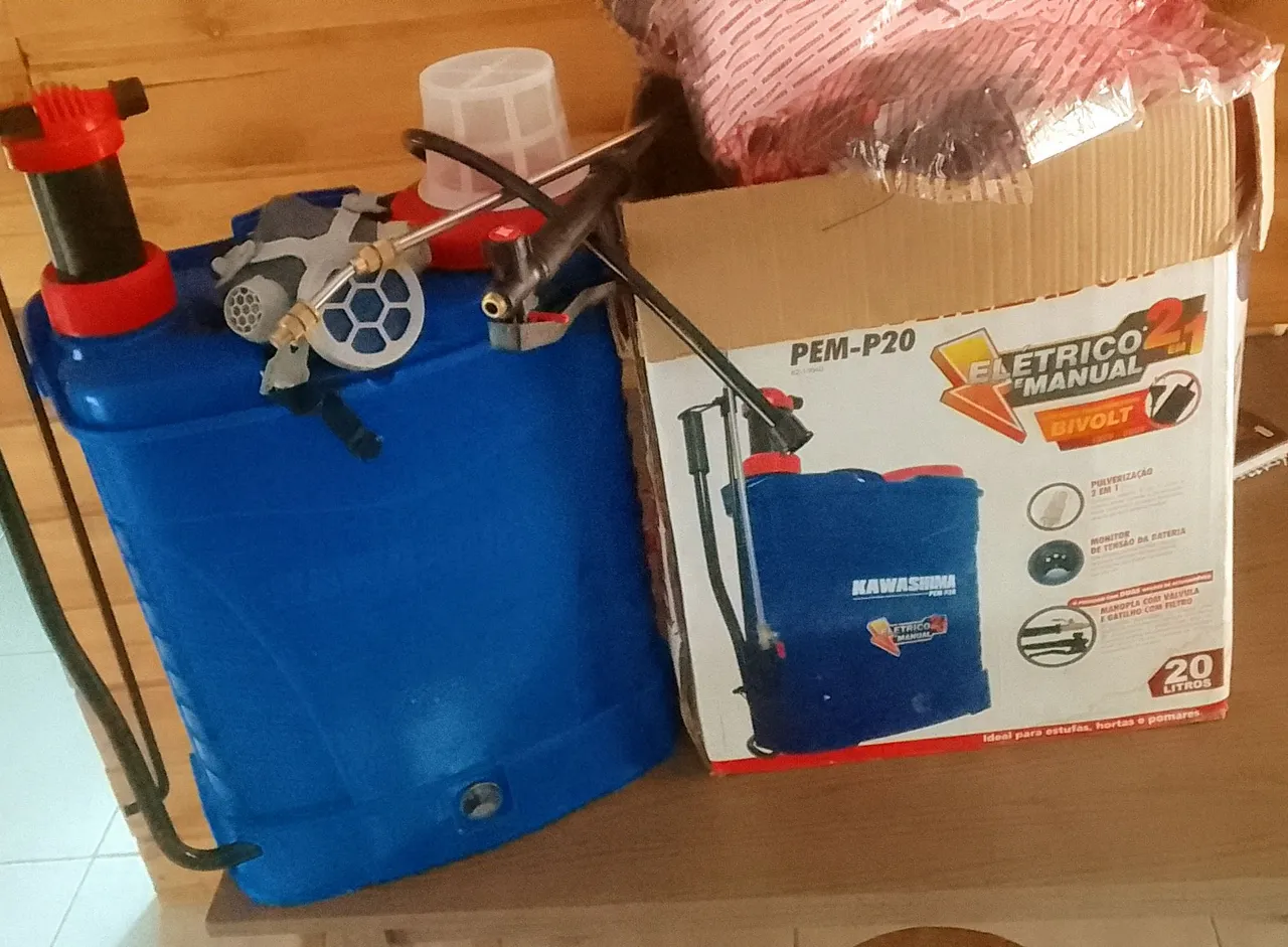 Pulverizador Elétrico e Manual