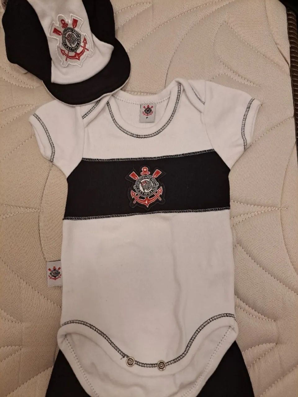 Body conjunto bebê corinthians - Foto 5