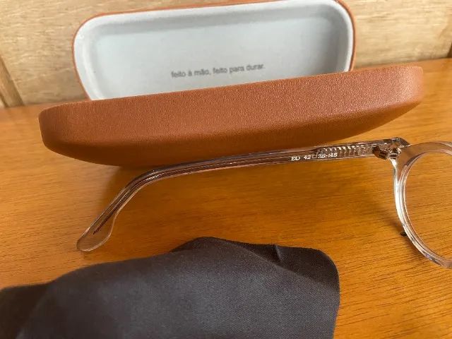 Óculos Lahtref armação Ed acetato transparente cristal - Foto 4