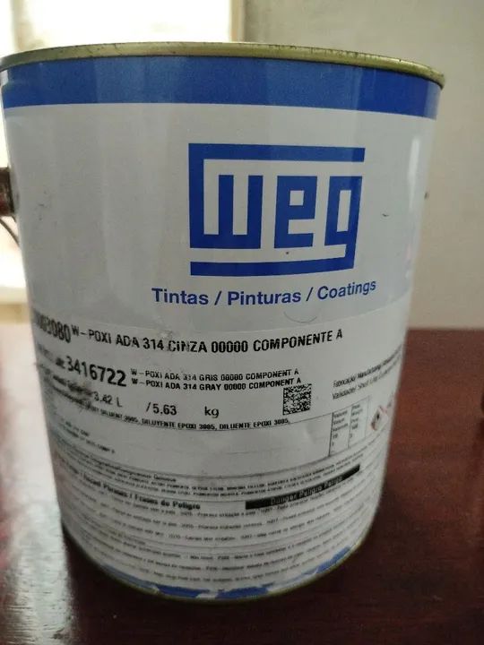 Tinta Epóxi Weg Cinza 00000 Componente A 3,62 L