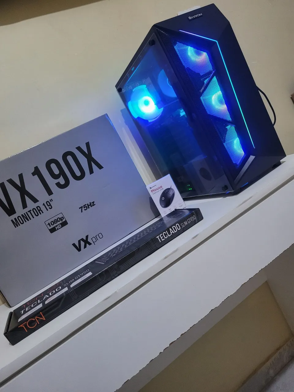 PC gamer Ryzen 5 4500, placa de video rx 580 de 8 gigas GDDR5