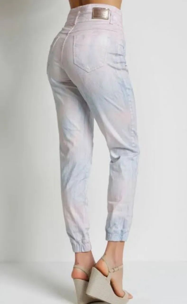 Calça Jeans Sawary Tie Dye -  Tam 46
