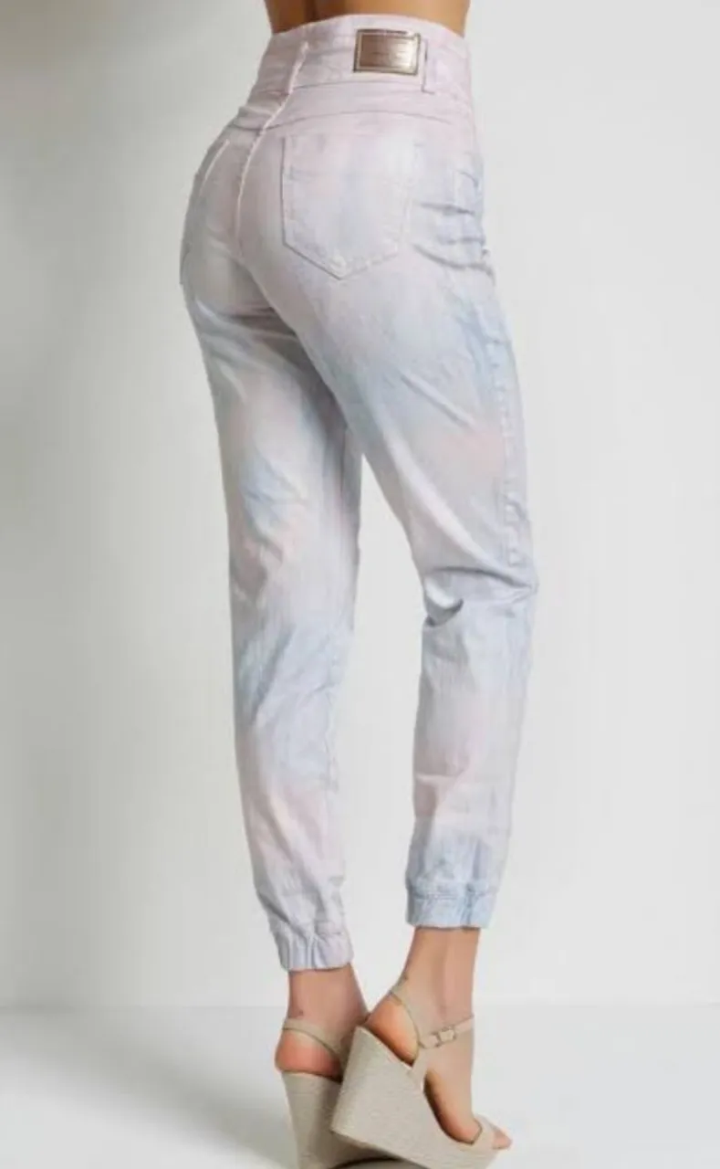 Calça Jeans Sawary Tie Dye - Tam 46