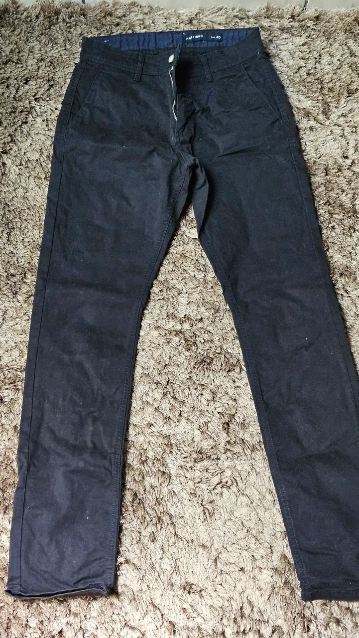 Calça social preta masculina
