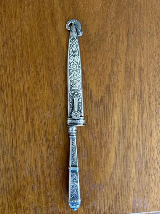 Abridor de cartas de luxo com bainha ornamentada  - Foto 2