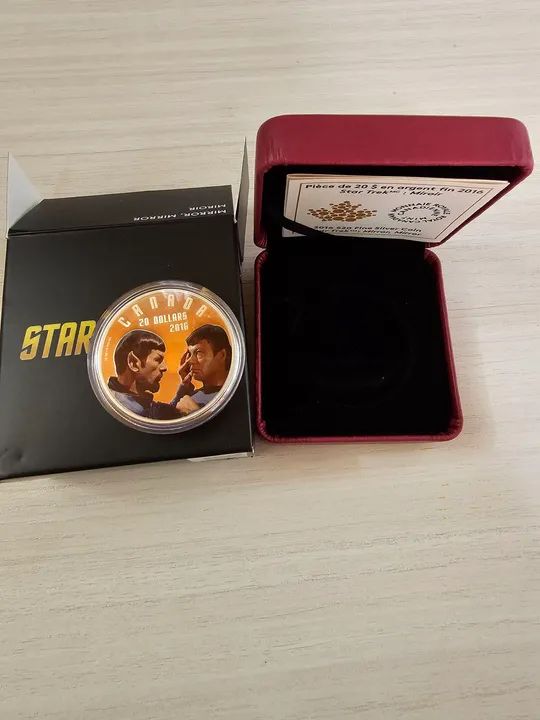 Moeda de Prata Star Trek Miroir - Foto 2
