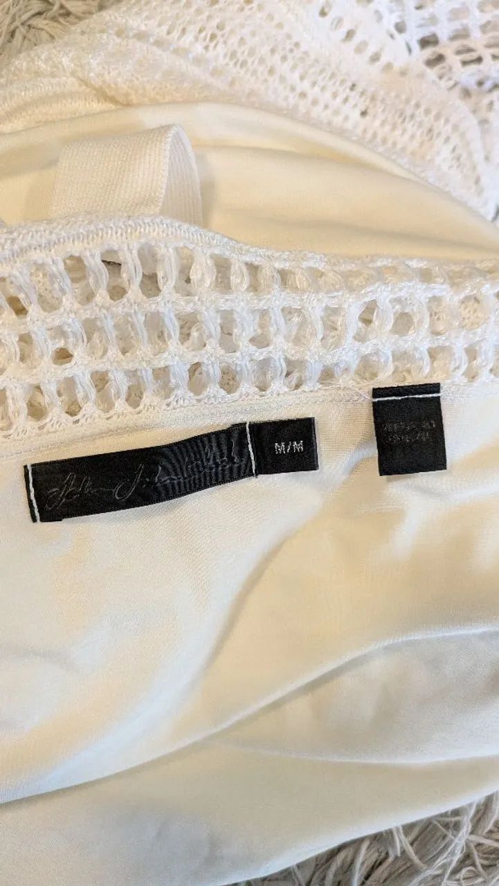 Vestido Branco de Renda | John John | Como Novo | M - Foto 4
