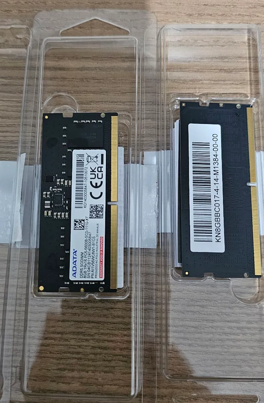Memoria ram DDR5 8GB 5600MHz SODIMM