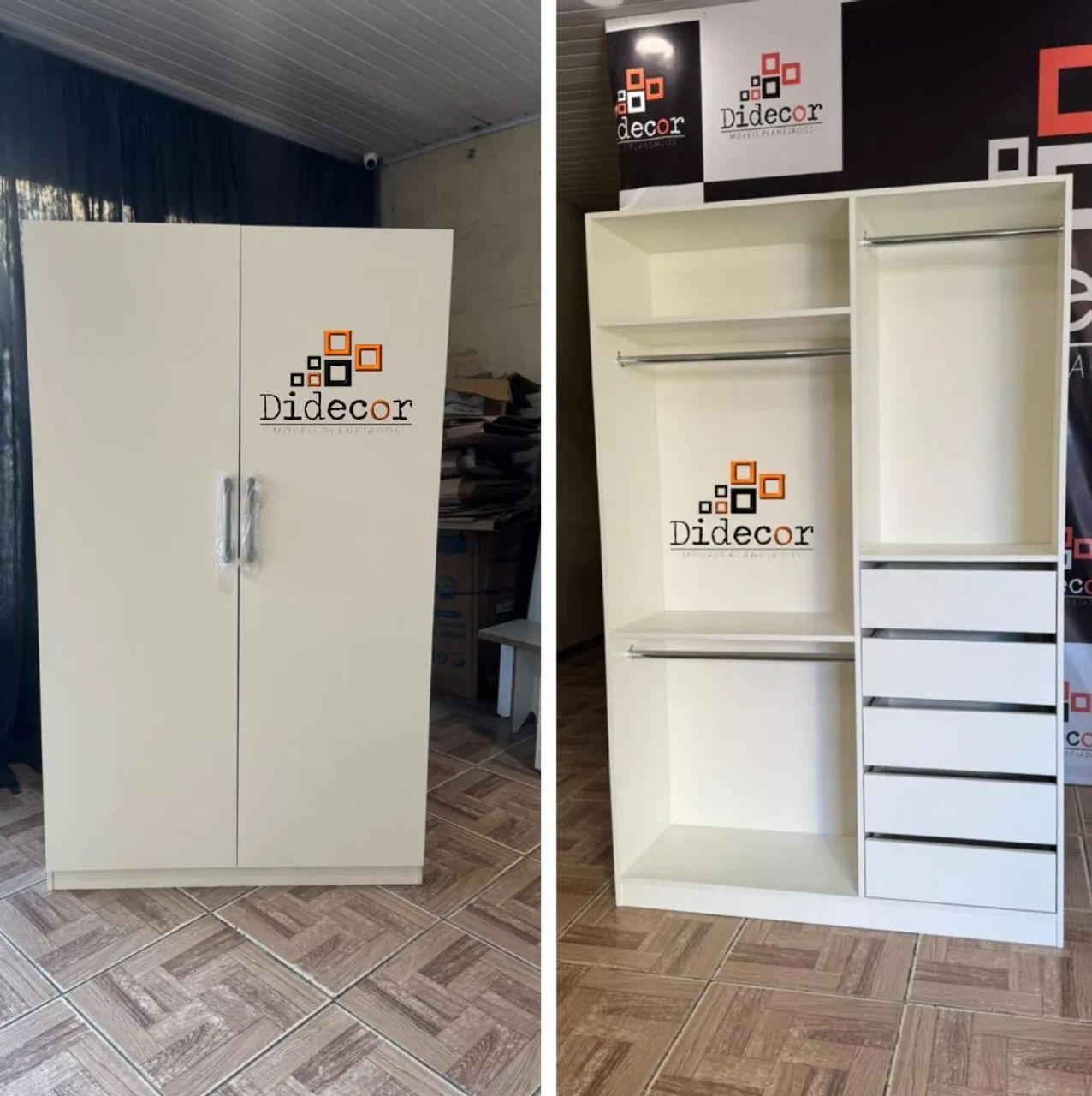 Roupeiro com porta de abrir  1.520$