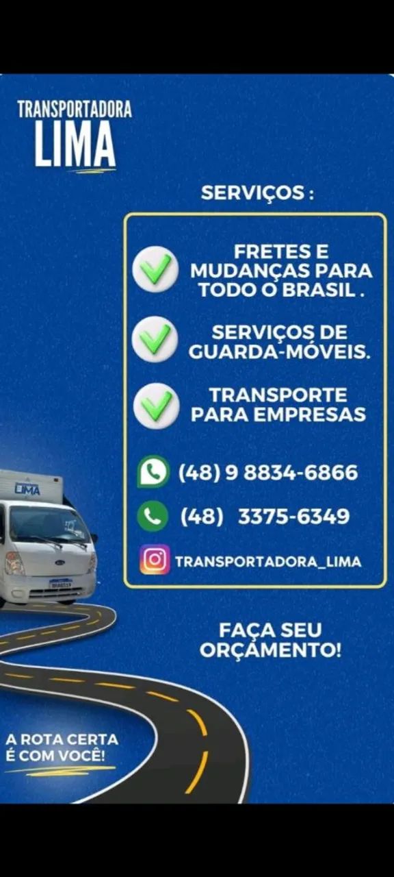Transportadora Lima - Frete e Mudanças para todo o Brasil!