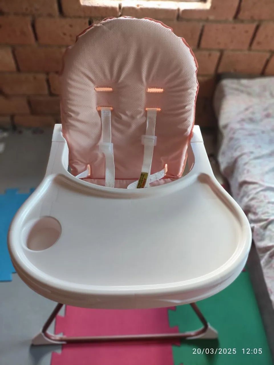 Cadeira de Alimentação Infantil Rosa - Foto 4