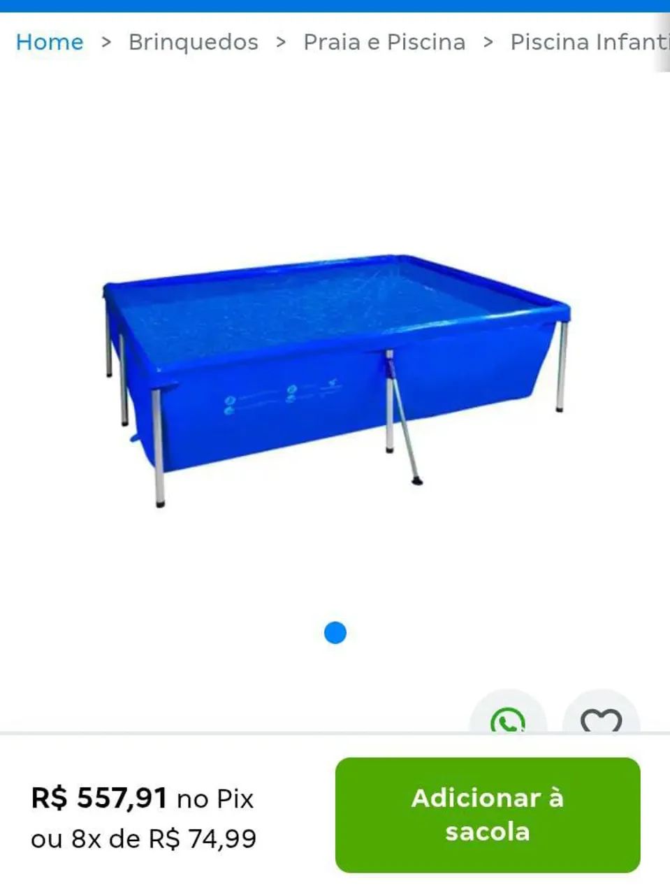 Piscina  Retangular 2 mil litros