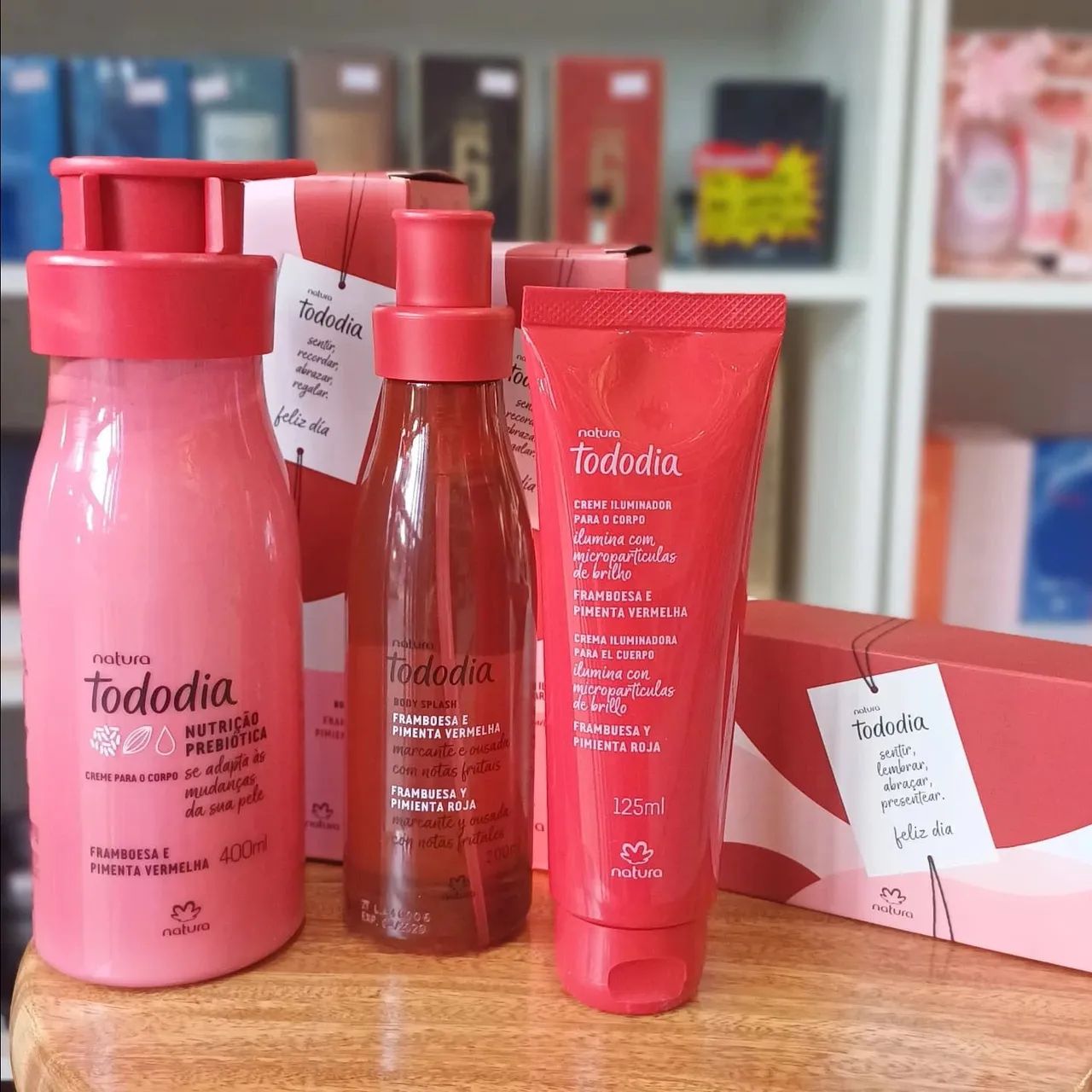 Kit Natura Tododia Framboesa e Pimenta Vermelha