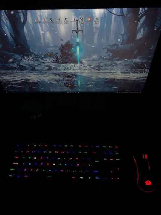 Computador Gamer Completo 16GB RAM DDR4 SSD 256GB + Monitor 24" e Headset - Foto 2