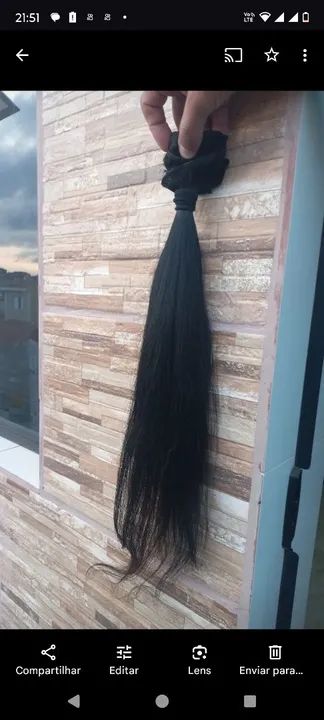 Cabelo humano brasileiro - Perfeito para alongamento  - Foto 3