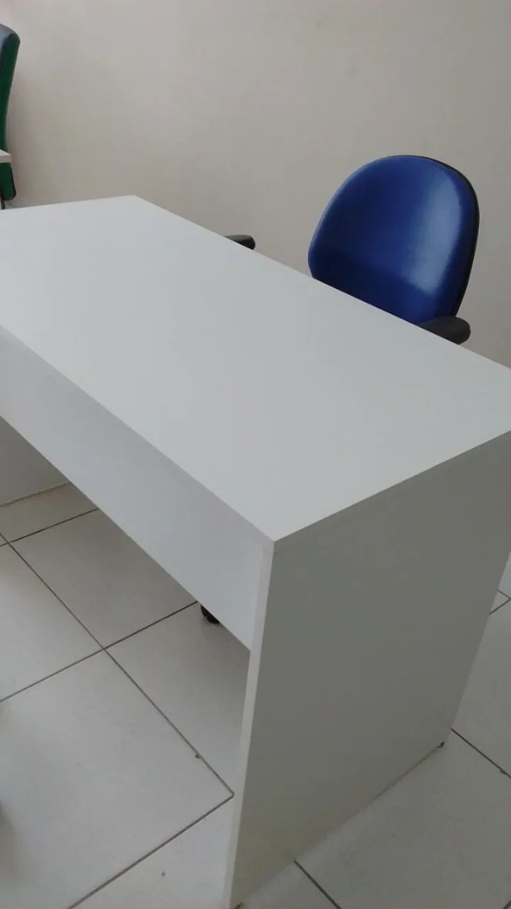 Mesa para escritório , em MDF 18 mm Branco 1,20*60
