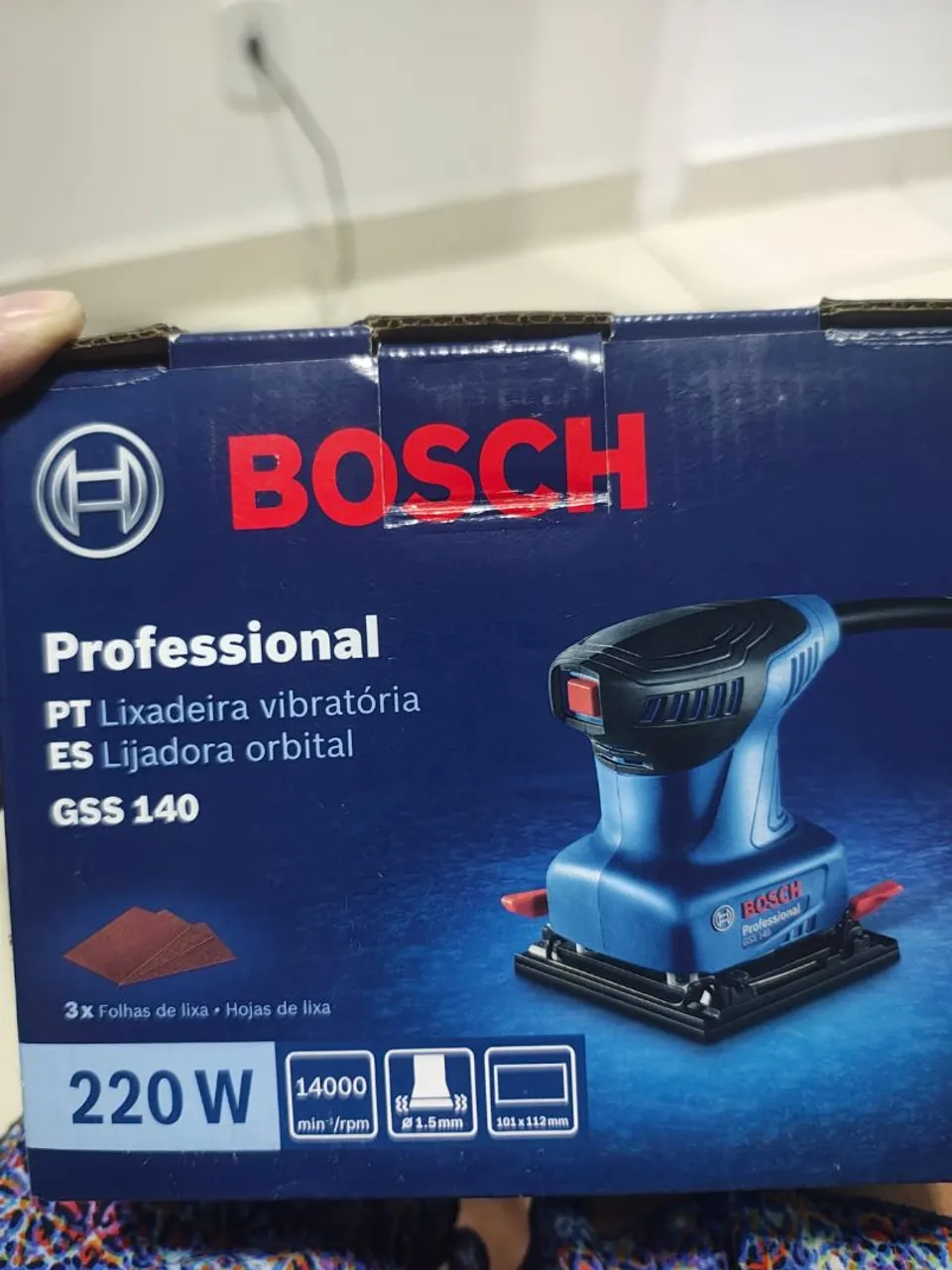Lixadeira Orbital Bosch GSS 140 Nova
