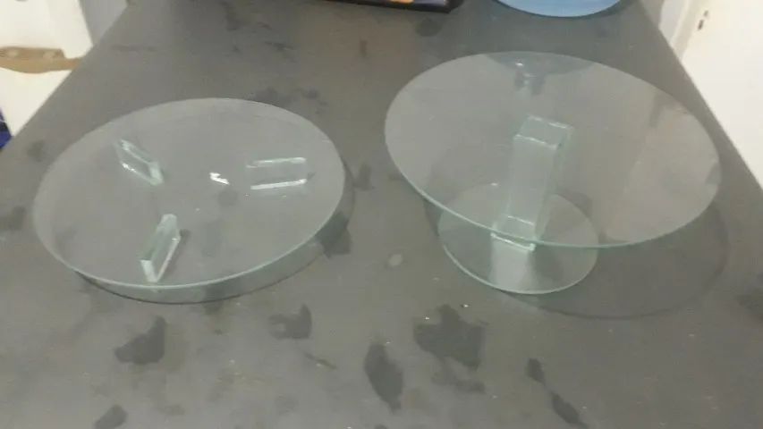 suporte de vidro de 5 mm, para doces em festas com 30 cm de diâmetro "