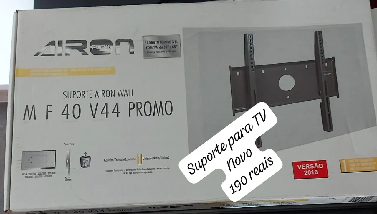 Suporte de TV Airon Wall M F40 V44 Promo