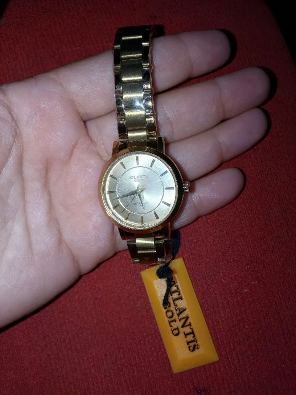 Relógio Atlantis Gold - Novo a prova d'água  - Foto 2
