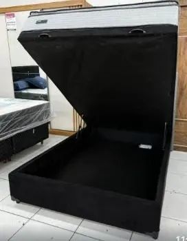  Colchão Casal + Box Baú