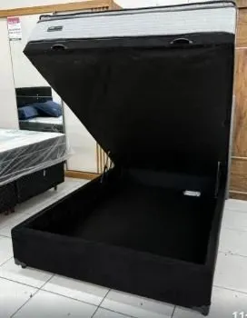 Colchão Casal + Box Baú