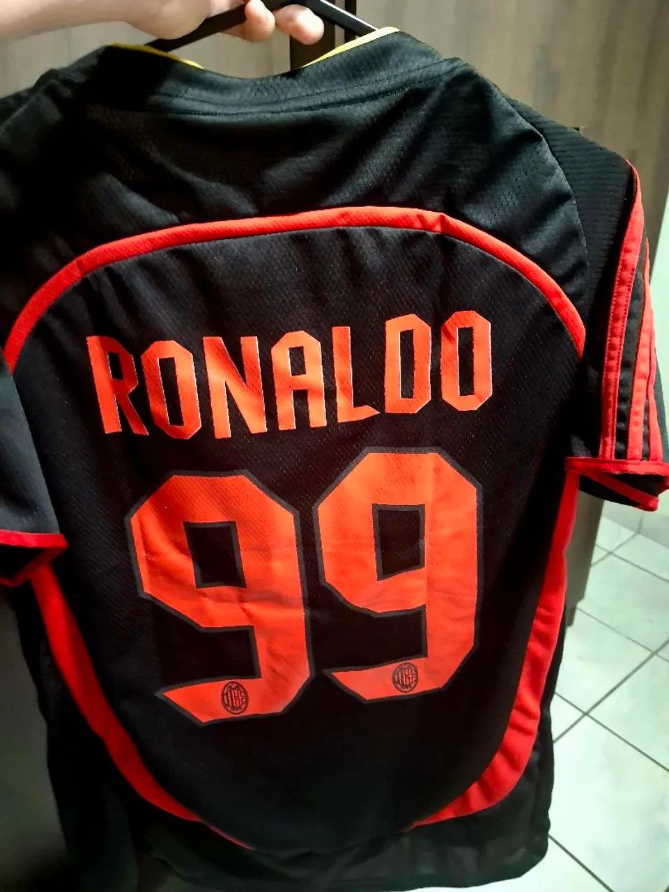 Camisa Retro do Milan M - Foto 2